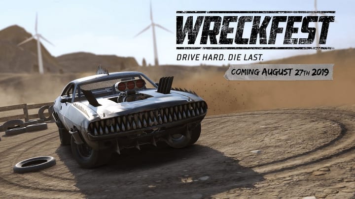Wreckfest console release trailer frame